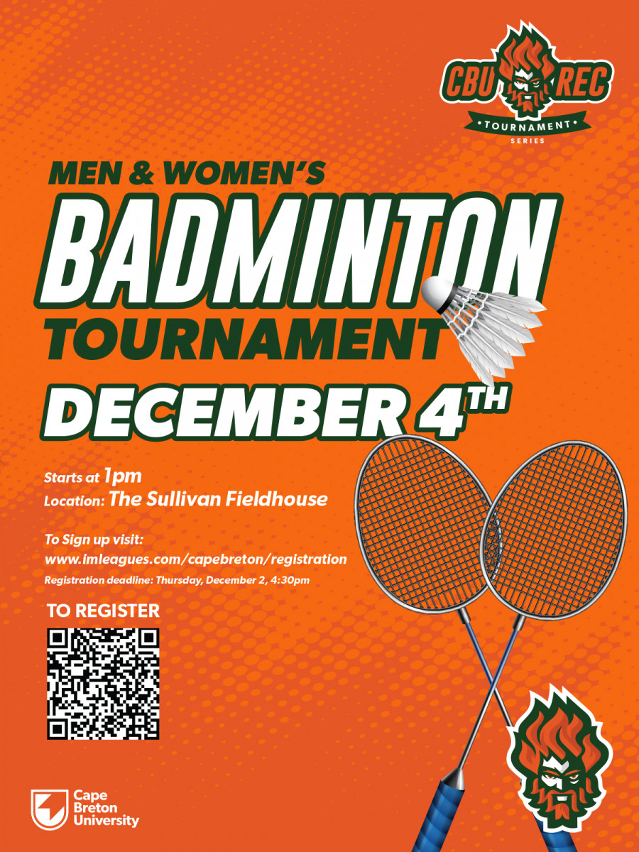 Badminton Tournament Cape Breton University Cape Breton University